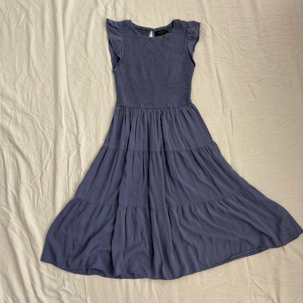 Zesica Ruffled Midi Dress in purple - Picture 4 of 10